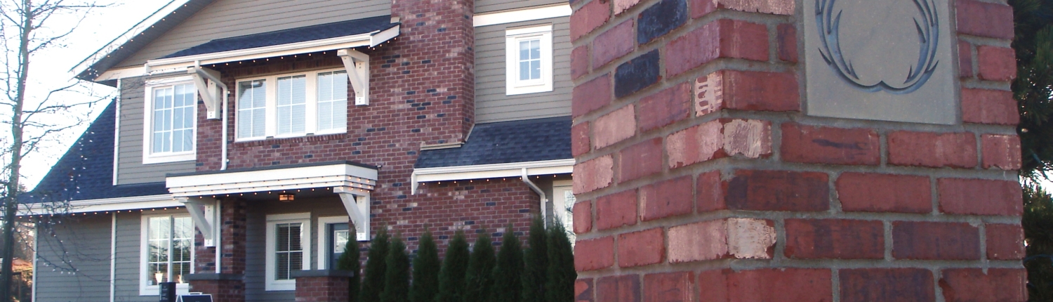 Residential brick veneer